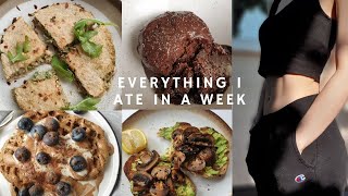 WHAT I EAT IN A WEEK TO STAY FIT realistic balanced and healthy NO RESTRICTION [upl. by Nyar]