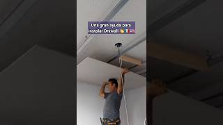 Truco para los instaladores de drywall 👏🇲🇽🇺🇸 construction drywall skills usa mexico [upl. by Ocinom]