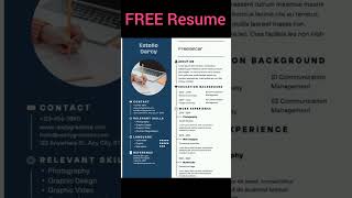 Freelancer Resume Template Free download resume templates jobs free freetemplates [upl. by Wrigley133]