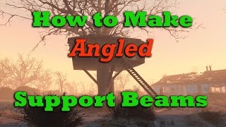 Fallout 4 Tips amp Tricks Angled Support Beams [upl. by Veriee]