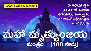 Maha Mrityunjaya Mantra 108 times  మహామృత్యుంజయ మంత్రం  Telugu Lyrics amp Meaning  Sounds of Isha [upl. by Mccallion]