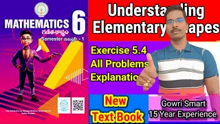 6th Class Maths202425 New Syllabus Chapter5 Understanding Elementary Shapes  Exercise 54 [upl. by Nesline]