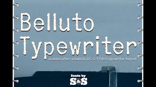 Belluto Typewriter Font Download [upl. by Eldreda]