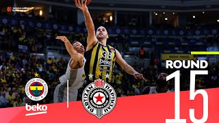 Avramovic is the hero for Partizan  Round 15 Highlights  Turkish Airlines EuroLeague [upl. by Ofloda]