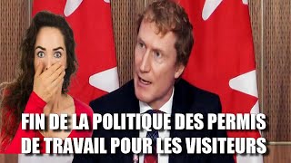 🚨Breaking News  Le Canada Dit STOP aux Visiteurs Travailleurs [upl. by Llenej]