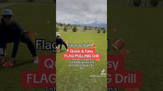 Youth Flag Football Drill  Perfect flag pulling warmup for kids flagfootball shorts real [upl. by Martella]