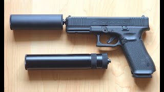 Glock 17 Gen5 9mm PAK SchalldämpferVergleich [upl. by Yenduhc546]