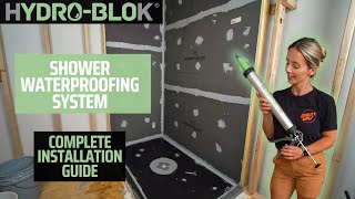 Shower Waterproofing with HYDROBLOK [upl. by Adlev]