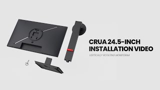 CRUA 245inch vertical rotating gaming monitor installation video [upl. by Accebor]