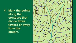 Manual watershed delineation is a fivestep process [upl. by Ande]