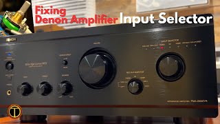 DIY Easy Fix for Denon PMA2000 Series Amp Jumpy Input Selector [upl. by Oilicec981]