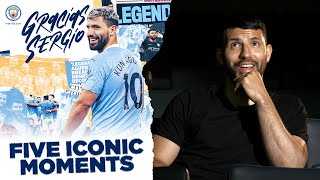 Agueros 5 Iconic Man City Moments  Sergio Agueros Final Manchester City Interview [upl. by Marlon]