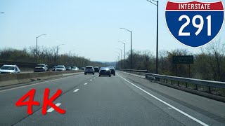 ⁴ᴷ Interstate 291  Connecticut eastbound 4K VIDEO [upl. by Kcirrek726]