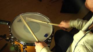 Remo Controlled Sound Snare Batter Head Test [upl. by Issak571]