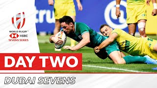 Highlights Mens teams thrill on day two at the Dubai Sevens [upl. by Cello]