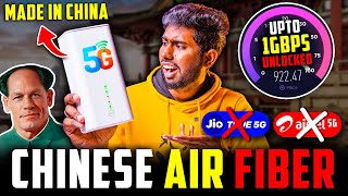 Jio AirFiber Vs Chinese AirFiber  Upto 1Gbps Speed Unlocked🤯  Better than JIO amp AIRTEL Air Fiber [upl. by Shuping]