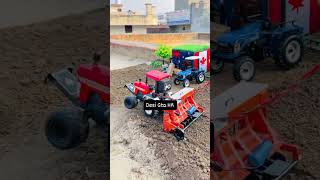 Swaraj tractor with rotavator are working in field ❤️ homemade modifiedtractor tractorlover [upl. by Lias298]