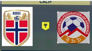 Norvège 🇳🇴 vs Arménie 🇦🇲 groupe J [upl. by Ecinwahs]