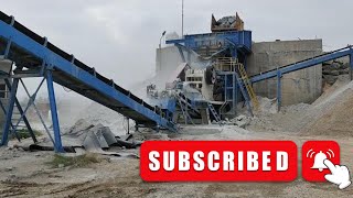 Puzzolana 200 TPH 2 stage crushing plant Puzzolana Machineries Jaw crusher Cone crusher [upl. by Irpak871]