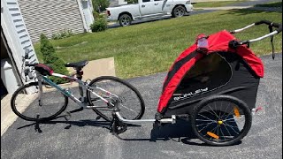 Burley Honey Bee 2 Seat Kids Bike Trailer amp Stroller Review [upl. by Noonberg]