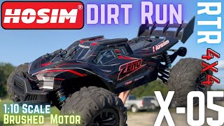 Hosim X05 110 Scale RC Truck RTR  Dirt Run [upl. by Florie]