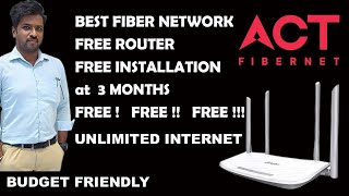 Act Fibernet Installation  Best Fiber Internet Connection  Best Plans  Best Broadband Connection [upl. by Ibok]