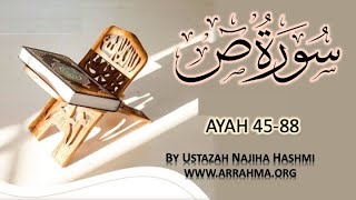 Live Tafsir of Surah Saad Ayah 4588 by Ustazah Najiha Hashmiwwwarrahmaorg [upl. by Auqeenwahs592]