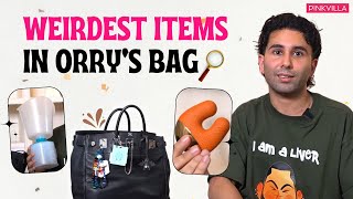 WEIRDEST Things In Orrys Mystery Bag  Whats in my Bag Ft orryawa  Pinkvilla  ORRY [upl. by Skrap]