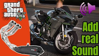 GTA 5 Add Kawasaki Ninja H2r Sound  Kawasaki Ninja H2 [upl. by Maxy263]