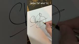 How to write the letter“N“and“Squot calligraphy lettering calligraphy art B and Psignature A and G [upl. by Mcdonald]