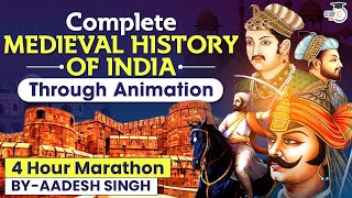 Complete Medieval India History in 4 Hours Through Animation  UPSC IAS [upl. by Ettena958]