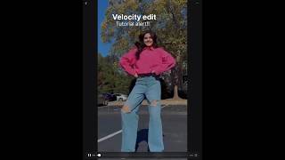 Easiest velocity edit velocity edit kaise kare shorts [upl. by Cirdes]