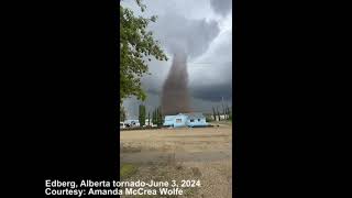 Edberg Alberta tornado  June 3 2024 [upl. by Erna]