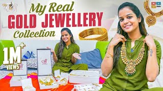 My Real Gold Jewellery Collection  Mahishivan  Tamada Media [upl. by Yreffej]