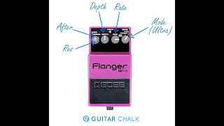 Simple Boss BF3 Flanger Settings Heavy LaserLike Sounds flanger bosspedals guitarpedals [upl. by Alford]