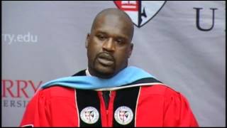 Shaq Earns Doctorate Degree in Education in Fla [upl. by Inalaehak]