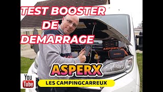 TEST DU BOOSTER DE DEMARRAGE BATTERIES ASPERX AX3000 [upl. by Gesner]