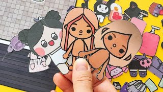 ✨ paper diy ✨ Toca Boca Outfit ideas 💡  Paper Doll  Toca Life [upl. by Aicnerolf]