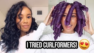 TRYING CURLFORMERS 😍Heatless Curls  For The First Time Ep 2 [upl. by Adest]