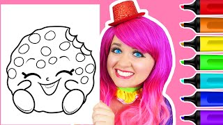 Coloring Shopkins Kooky Cookie 🍪 [upl. by Hyacinthie]