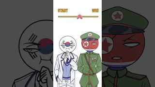 SOUTH KOREA AND NORTH KOREA HOLD THEIR BREATH 🇰🇷 🇰🇵 countryhumans [upl. by Terraj]