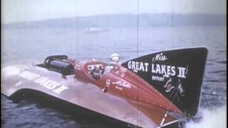 1953 Gold Cup Regatta Unlimited hydroplanes [upl. by Lebar508]