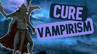 How To Cure Vampirism  TES V Skyrim [upl. by Noyek830]