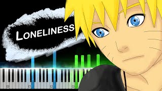 Naruto Shippūden OST  Loneliness Piano Tutorial [upl. by Ezara]