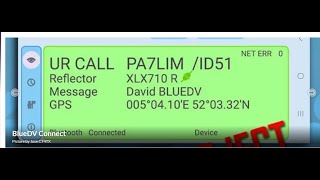 Kenwood D75 on Beta Ver BlueDV Connect Big Thank you to PA7LIM [upl. by Lyrahs348]