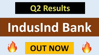 Indusind Bank Q2 results 2024  Indusind Bank share latest news  Indusind Bank Results today [upl. by Evangelia425]