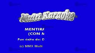 Mentiras Bonitas  Multikaraoke ► Éxito De Diego Verdaguer [upl. by Nilre]