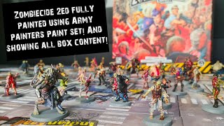 Zombicide 2ed fully painted using Army Painters paint set and unboxing Full video [upl. by Rabka]