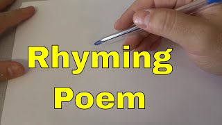 How To Write A Poem That RhymesTutorial [upl. by Merrow]