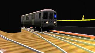 OpenBVE New York City Subway R46 A Train Departing Hoyt Schermerhorn Streets Track Worker POV [upl. by Leachim]